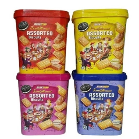 

Edisi Lebaran Biskitop Family Moment Assorted Warna Mix 600 gr Biskuit lebaran