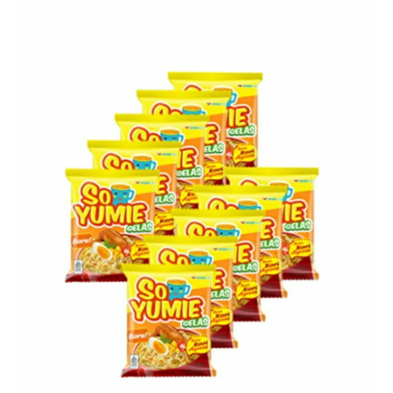 

So yumie gelas rasa kari ayam (1 renceng isi 10)