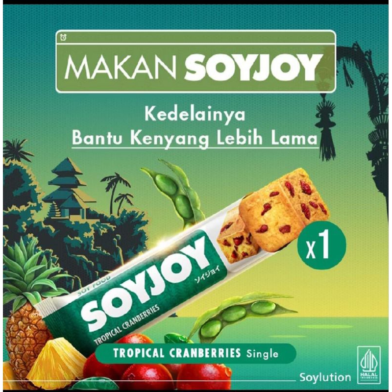 

SOYJOY TROPICAL CRANBERRIES & RAISIN ALMOND SNACK [ 30 GR ]