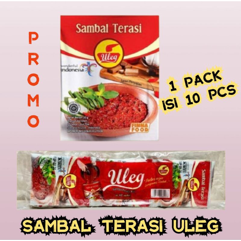 

Sambal Uleg Sachet TERASI Finna Food 10 PCS