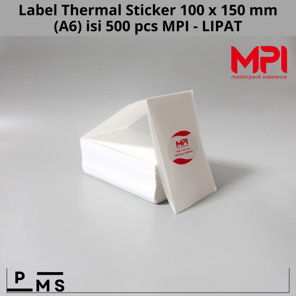 

MPI Label Thermal Sticker 100 x 150 mm (A6) Isi 500 pcs MPI - LIPAT