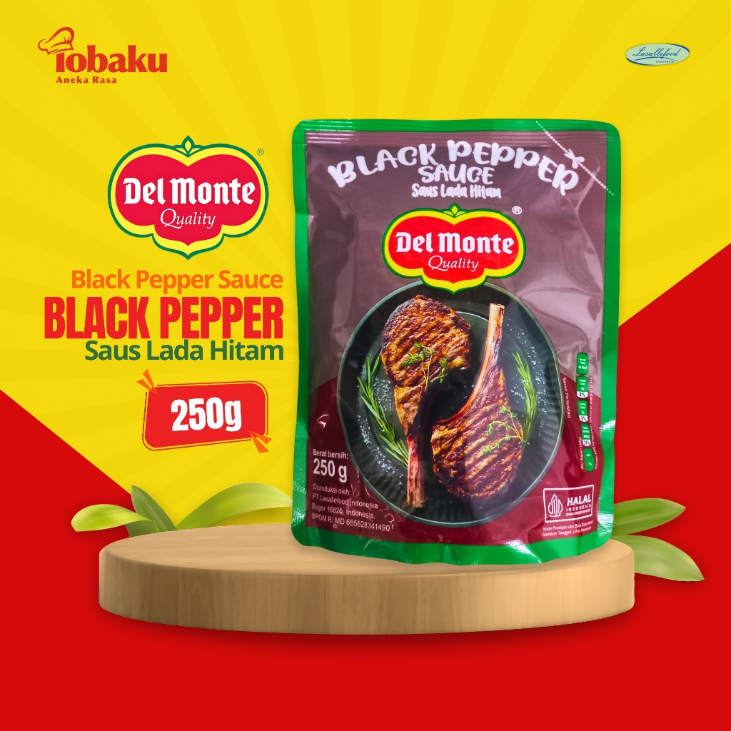 

Del Monte Black Pepper Sauce Saus Lada Hitam 250g _