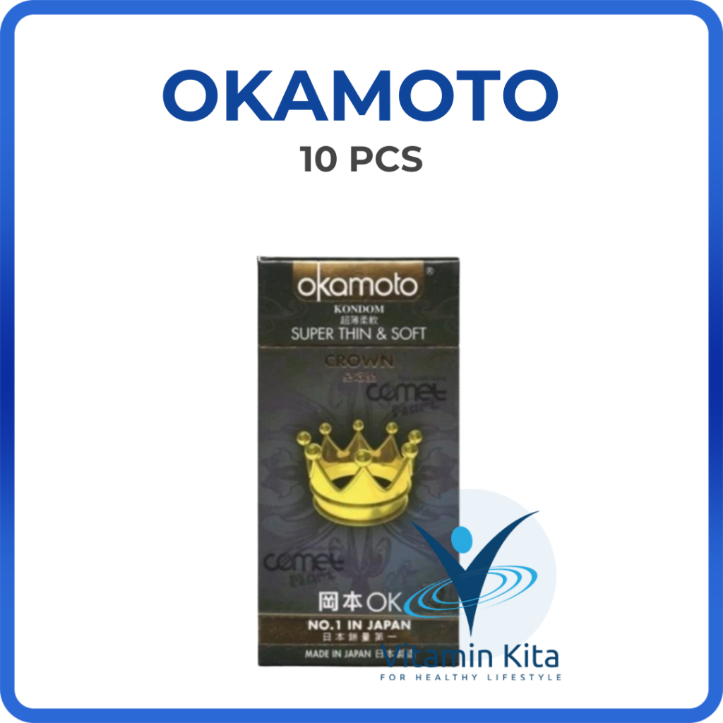 OKAMOTO KONDOM CROWN SUPER THIN AND SUPER SOFT 10.S BPOM