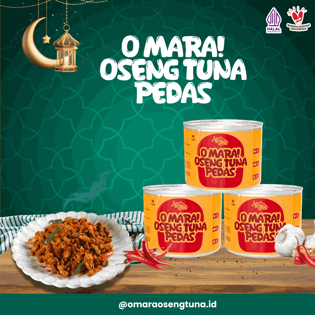 

Omara Oseng Tuna Pedas 150g – Lauk Siap Saji, Pedas Gurih, Tahan Lama