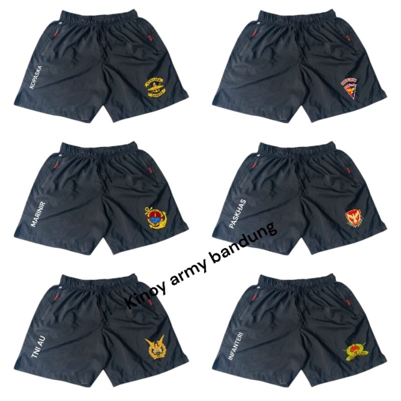celana pendek olahraga TNI. sport. celana militer. celana infantri. celana kostrad celana tni au. ce