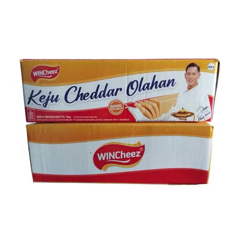 

Keju Wincheez Cheddar premium 2 kg Per BOX / Cheddar Cheese