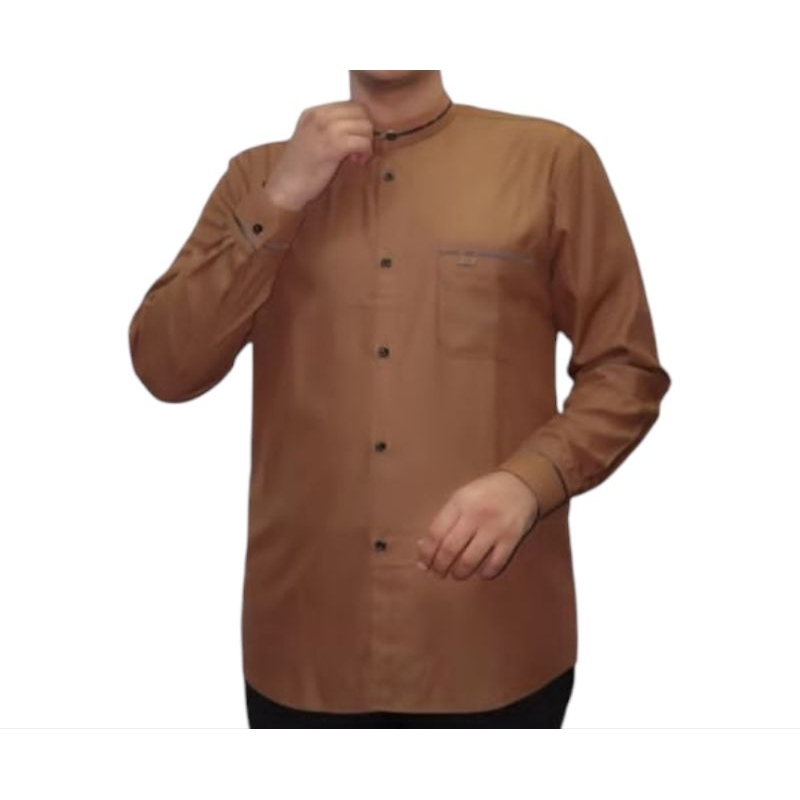 BAJU KOKO KEMEJA AMMU COLLECTION ORIGINAL MUSLIM PRIA DEWASA NYAMAN LENGAN PANJANG