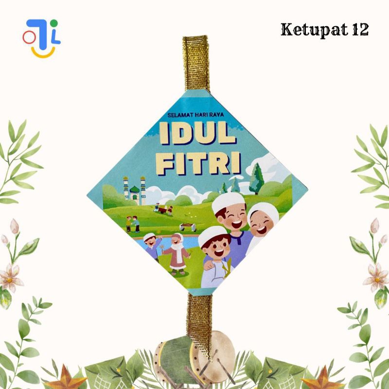 

Amplop THR unik ketupat isi 12pcs mix Random