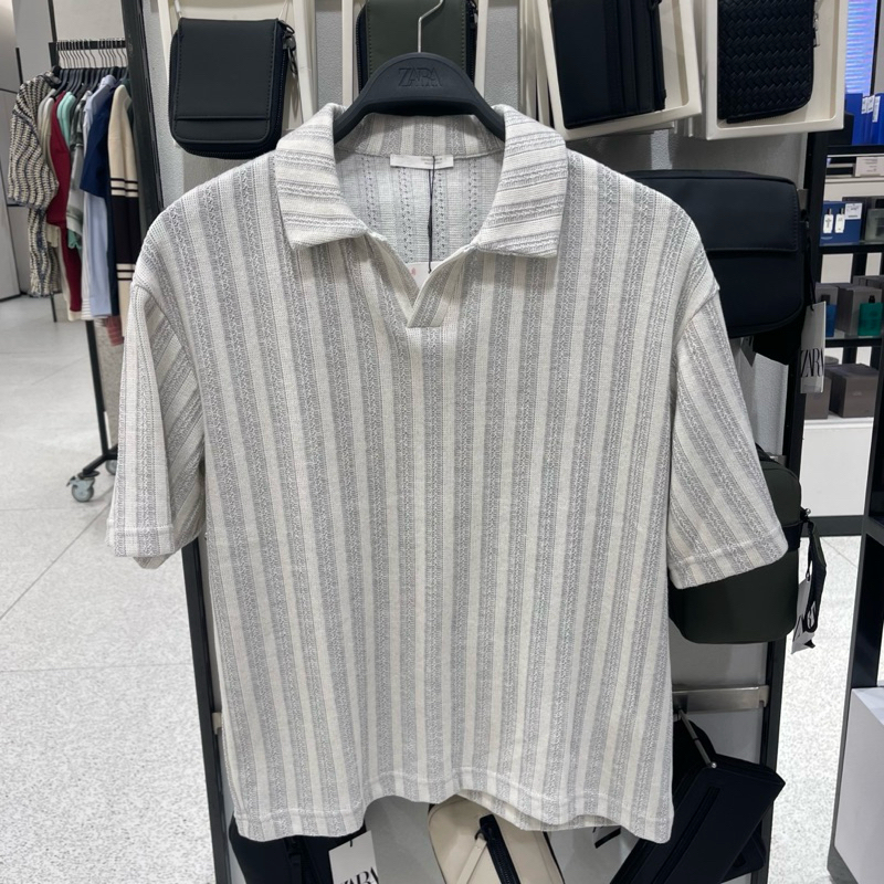 T-shirt Polo Rajut ZARA MEN Jastip (jasa titip)