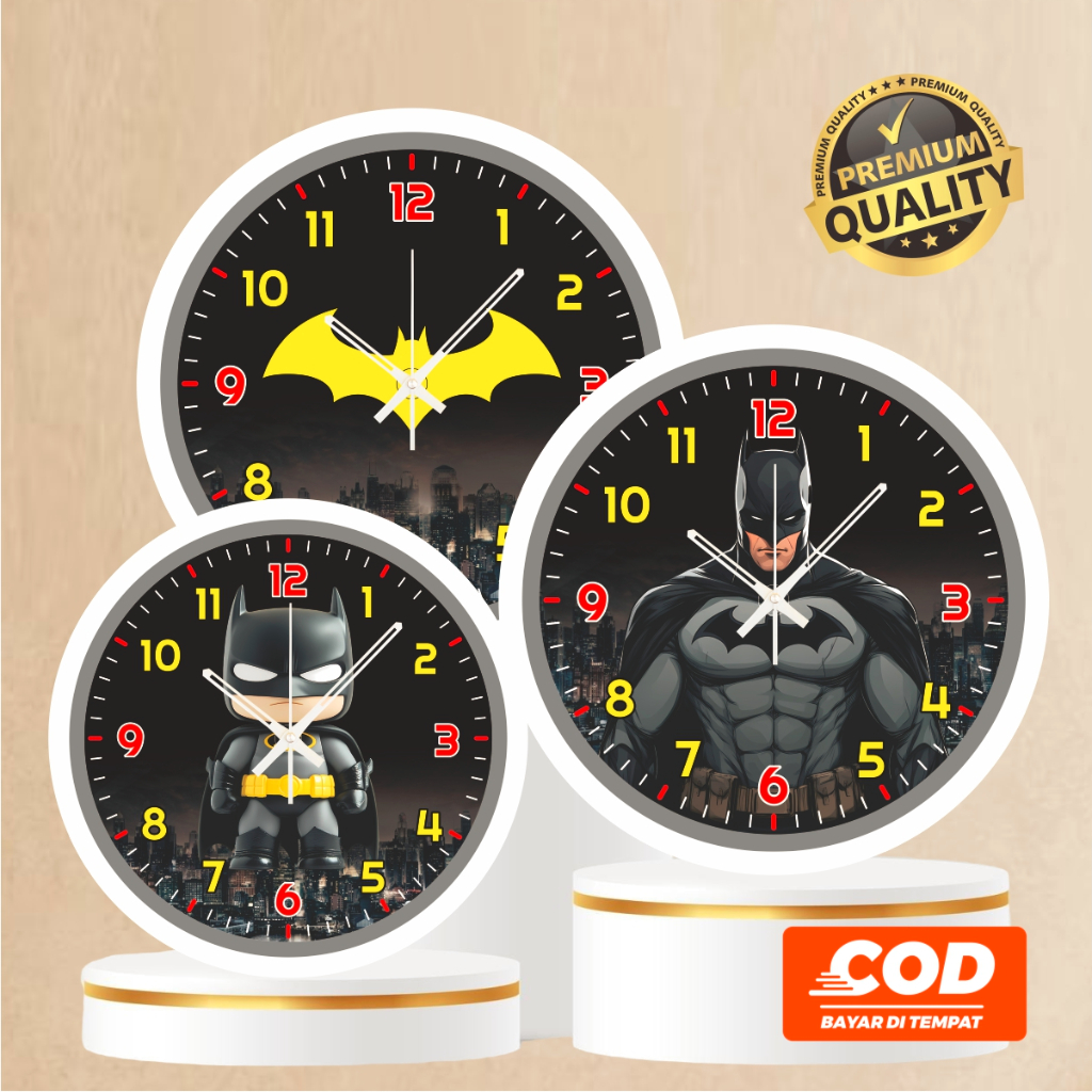 Jam Dinding Batman | Hiasan Dinding Jam Batman