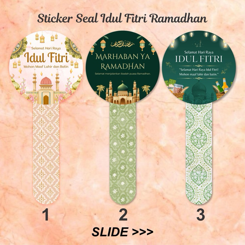 

STICKER SEGEL / SEAL IDUL FITRI RAMADHAN EID MUBARAK TOPLES 014
