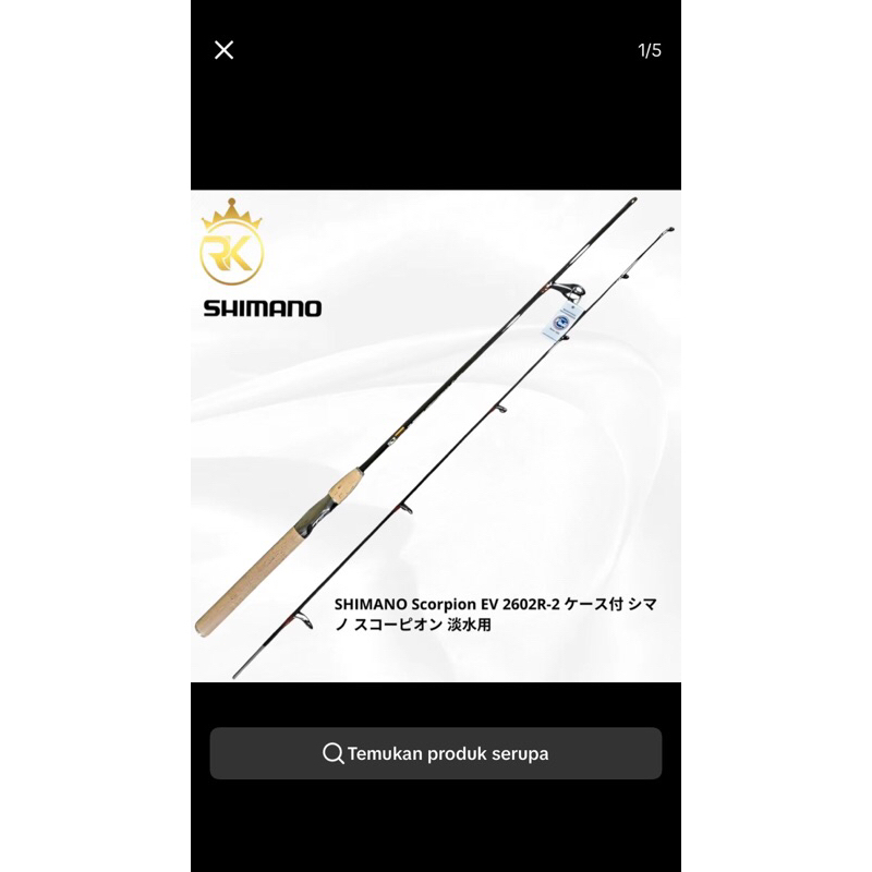 promo 40% joran shimano scorpion ev hitam