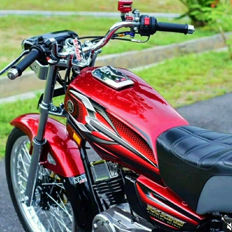 Striping Lis Stiker Motor Yamaha Rx King 2007 Merah Biru Striping lis Stiker STANDAR ORI Yamaha Rx K