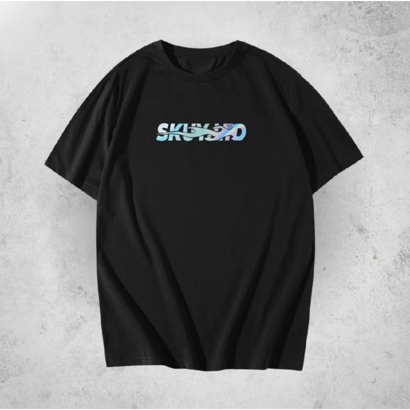 T-SHIRT KAOS DISTRO SKUY LTD HOLOGRAM