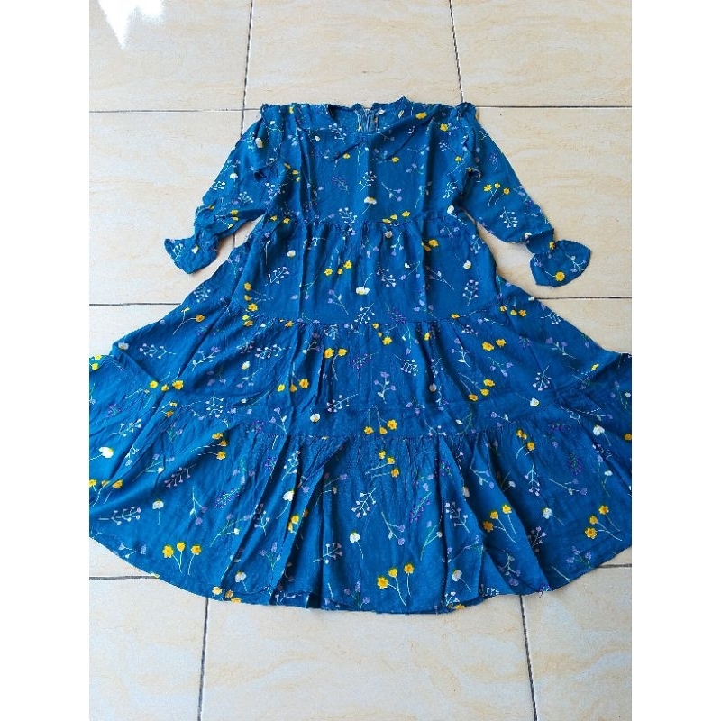 Gamis Rayon Motif Anak Mayung by Lestari Collection Madiun