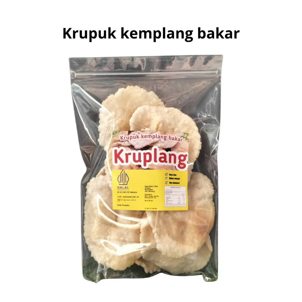 

Camilan Makanan Ringan Kerupuk Krupuk Kemplang Bakar Palembang Isi 70 Gr