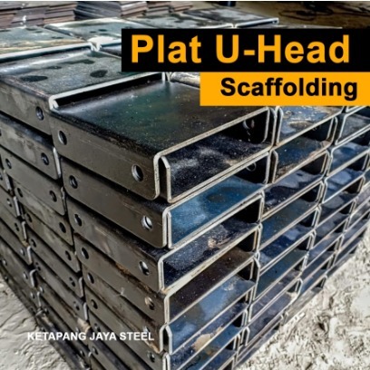 base plate U-head scaffolding / plat dasar Uhead scaffolding