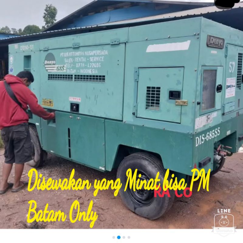 Disewakan Kompressor PDS685 dan PDS185
