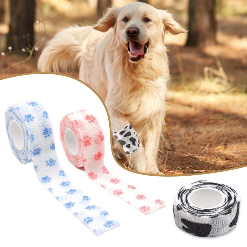 2pcs Pet Bandage Perban Elastis Kucing Elastic Bandage Pets Elastis Bandage Perban Ksesoris Hewan Pe