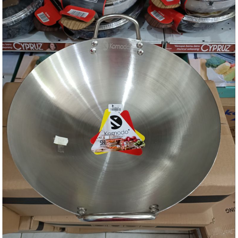 Wajan/Kuali Stainless Steel Kamlia Komodo 36 Cm