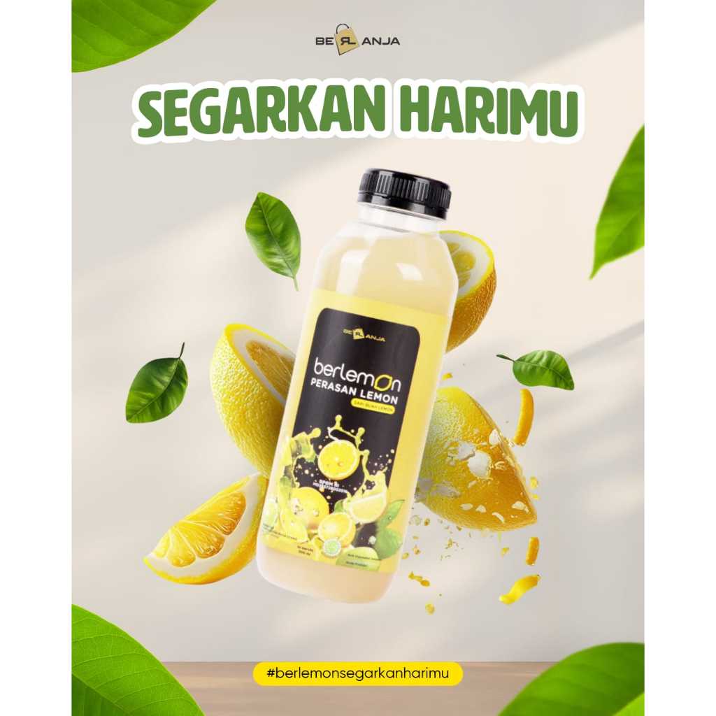 

BerLanja Diet Herbal Air Lemon Murni Pure Berlemon 500ml Air Lemon Murni Pure Lemon asli Halal BPOM