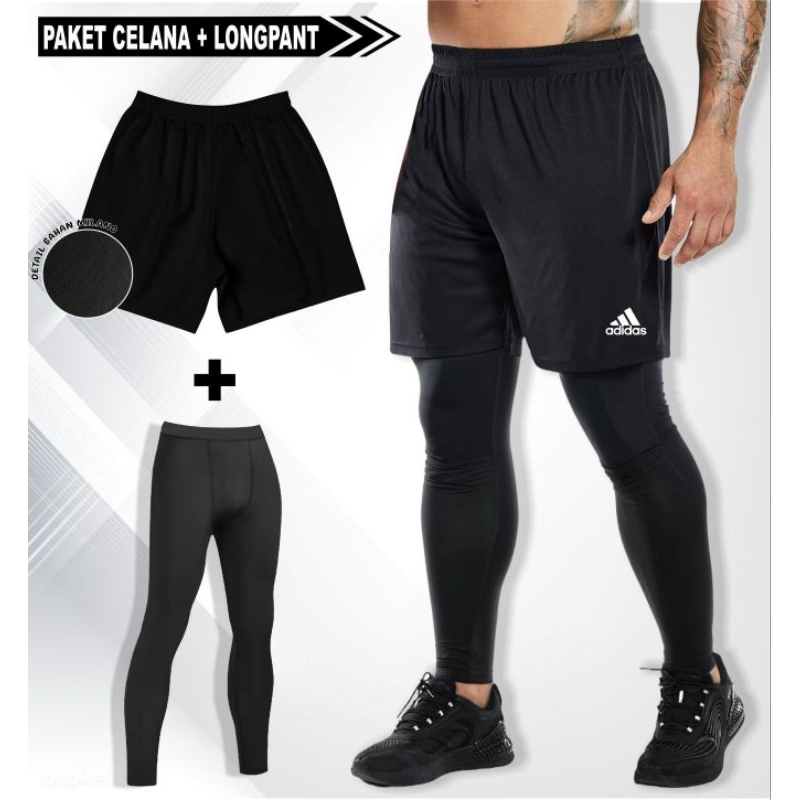 Celana Pendek Polos Pria Short Pants Men Sport Celana Olahraga Santai Polos Paket Dalaman Olahraga L