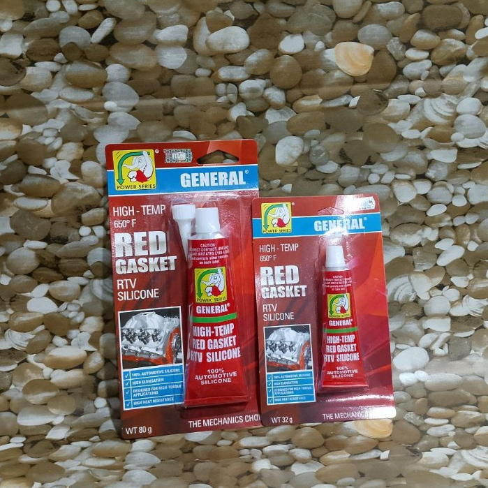 GENERAL Lem Silicon Red | Lem Gasket Merah