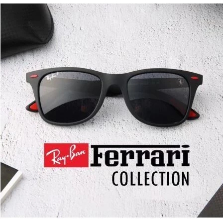 Kacamata Hitam Pria Original Rayban RB4195 Black Matte masakini pria