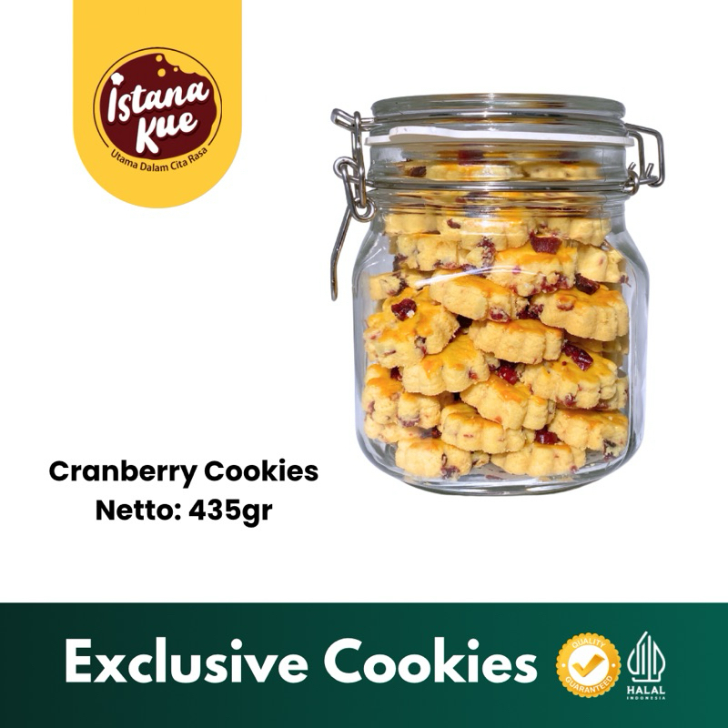 

Kue Kering Istana CRANBERRY COOKIES Exclusive Stoples Jar Limited Edition