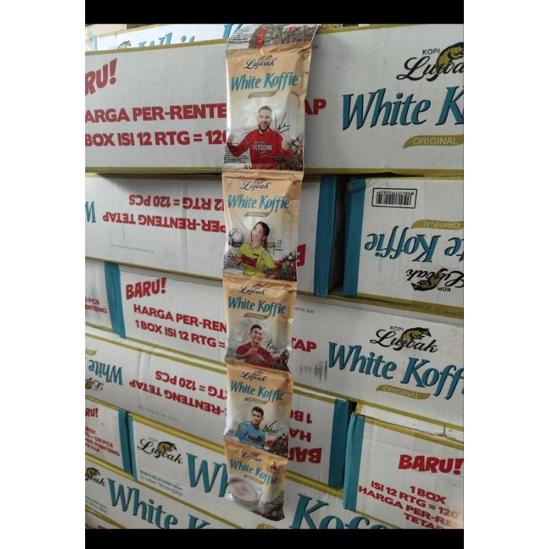 

White Koffie Renceng Per Karton dapat 120 sachet