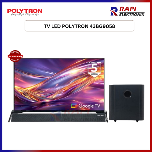 TV LED POLYTRON 43BG9058 / 43BG5058 POLYTRON Smart Cinemax Google TV 43 Inch