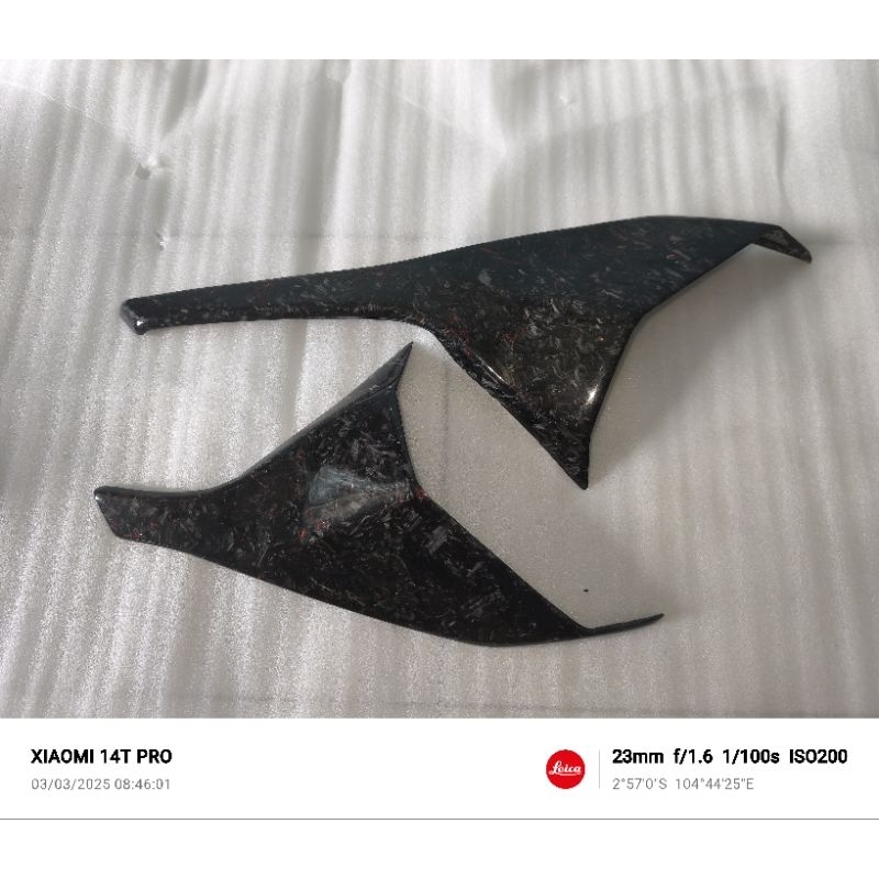 cover airscoop carbon forged merah zx25rr zx25r