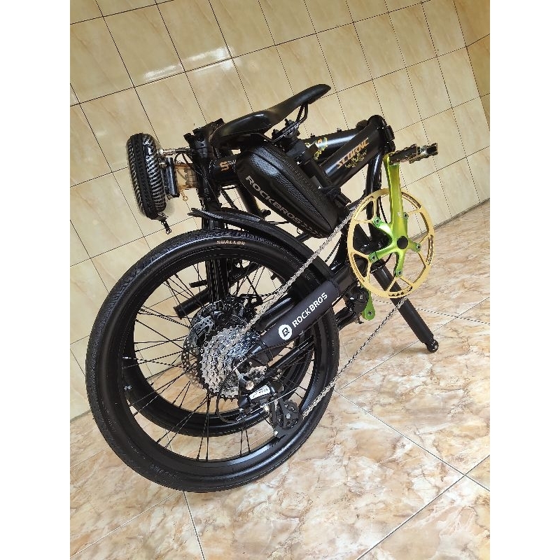 Sepeda Listrik Lipat / EBike Full Almunium Ring 20 48Volt 350watt Second Like New