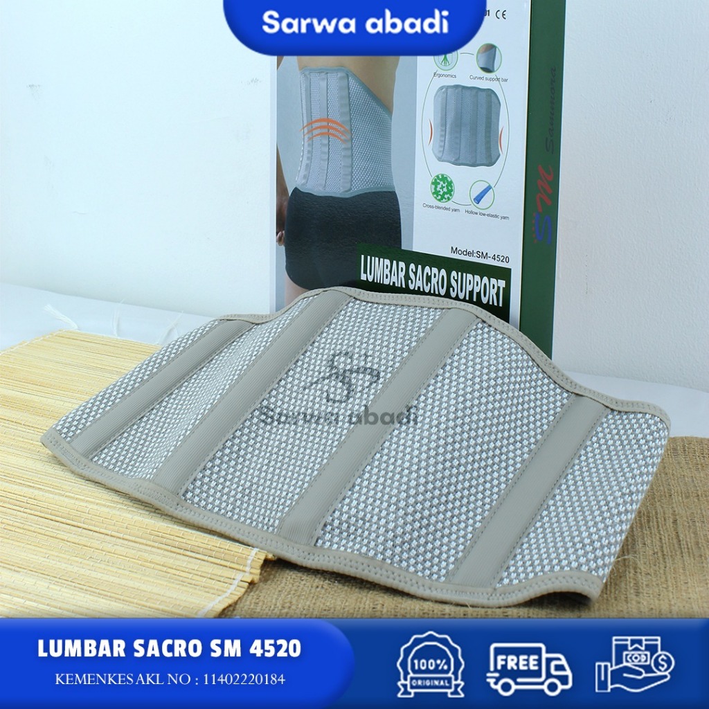 Korset Penyangga Pinggang Sacro Lumbar Support Sammora Korset Lumbal Pinggang Punggung Pria Wanita