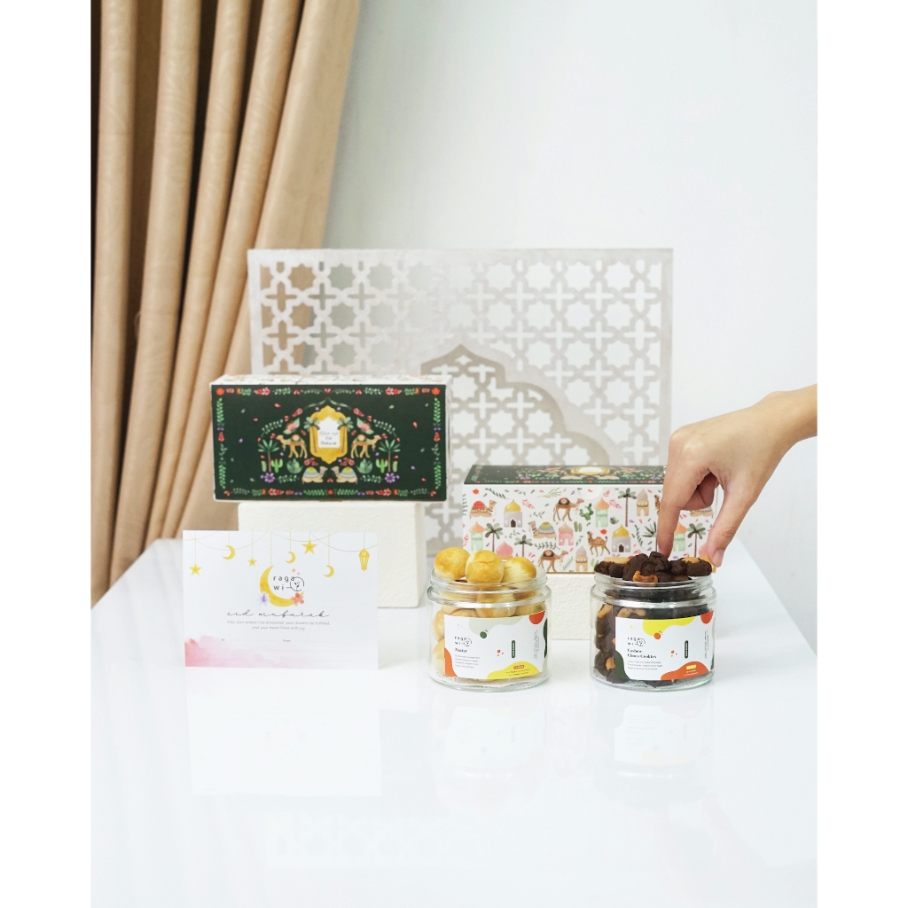 

MUBARAK Package (2 Jars Cookeis) - Vegan & Gluten Free Ramadhan Hampers