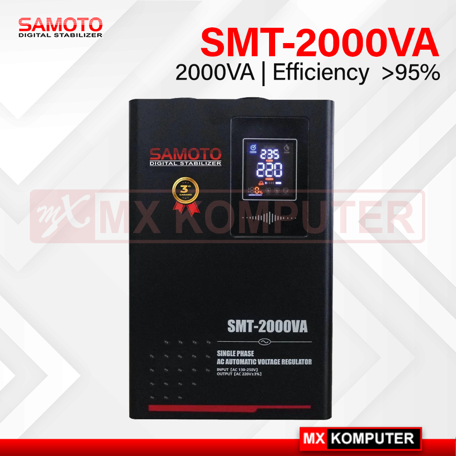 SAMOTO Stabilizer 2000VA Stavolt Single Phase Stavolt SMT2000VA Stabiliser SMT