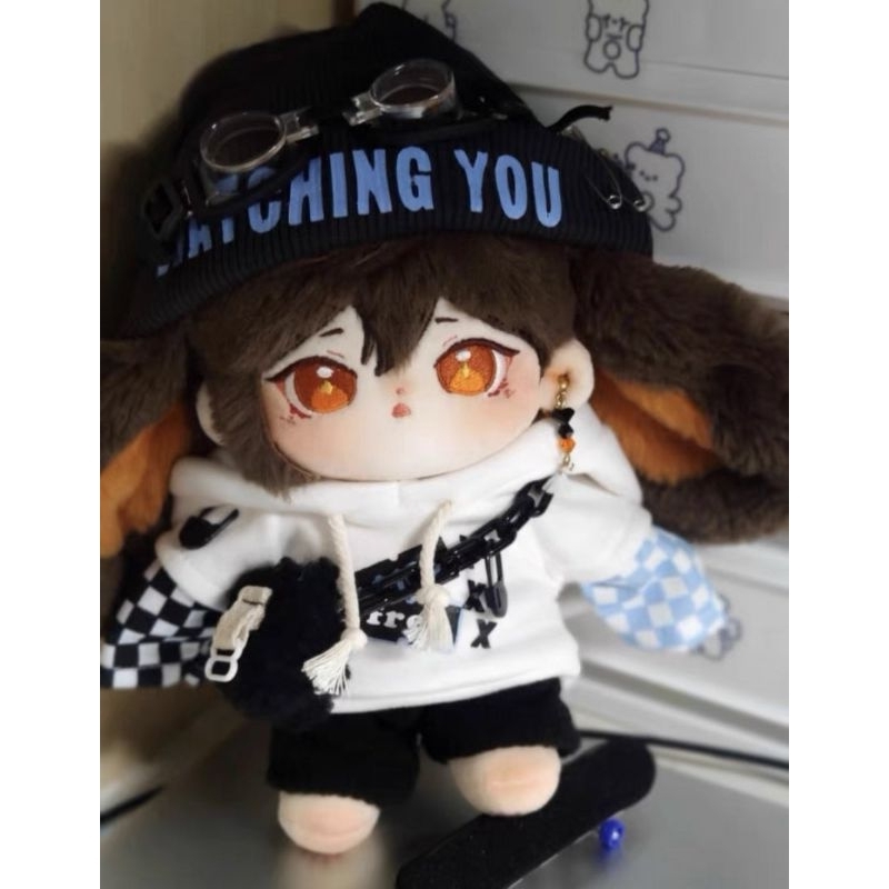 [READY. BONEKA SAJA, TANPA BAJU] Genshin Impact Zhongli Doll 20 cm - Bunny (preloved)
