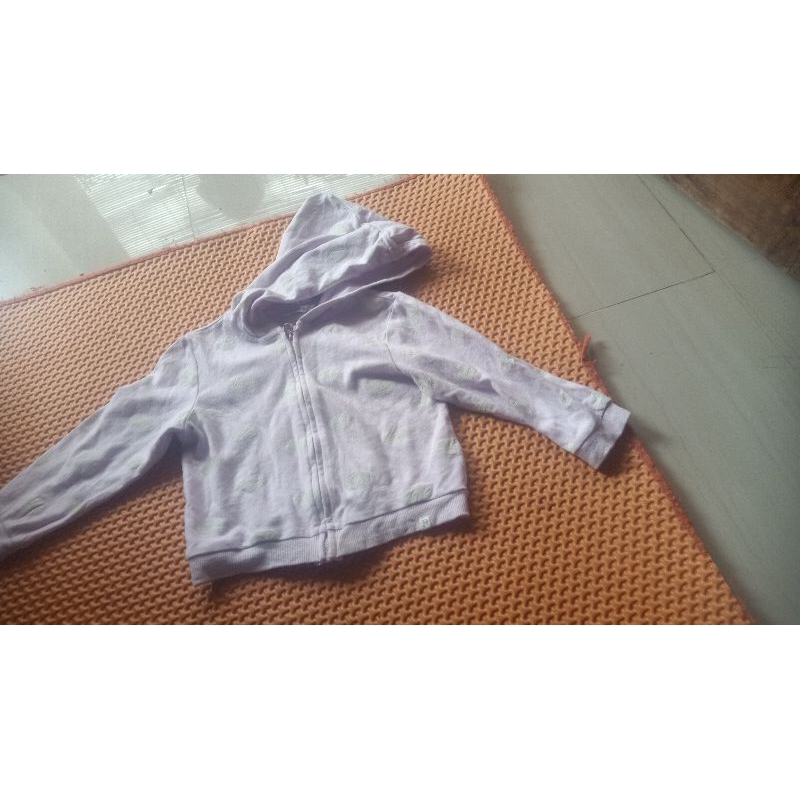 jaket anak cewek brand agabang warna ungu muda