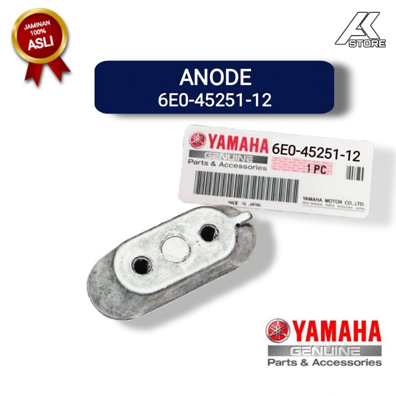 ANODE 6E0-45251-12 | Anode mesin tempel Yamaha 40PK , 8PK