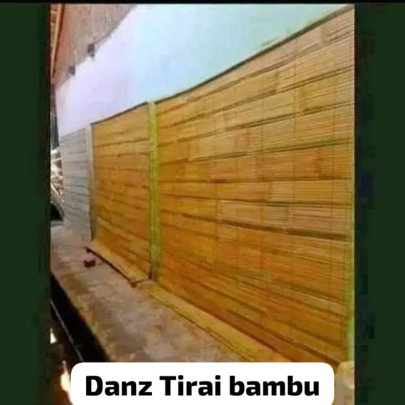 tirai bambu gulung bisa cod Tirai bambu gulung penahaan sinar matahari Dan Percikan air hujan Tirai 