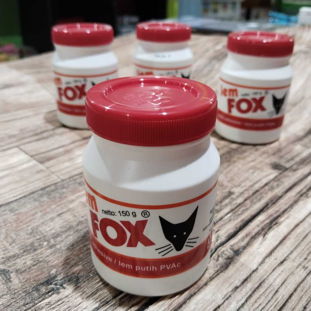 lem fox botol 150 gr, lem putih fox