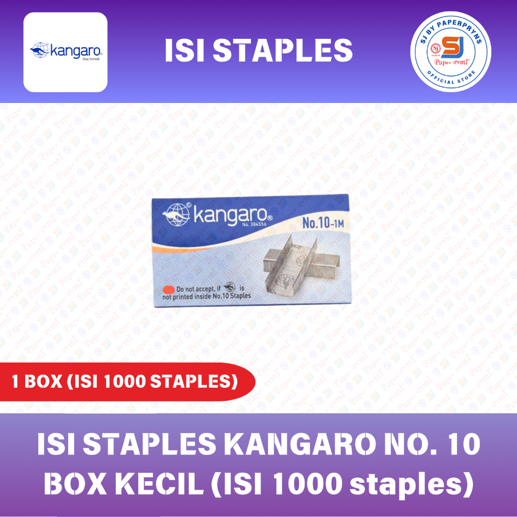 

ISI STAPLES KANGARO NO. 10 (1 BOX ISI 1000 Staples)