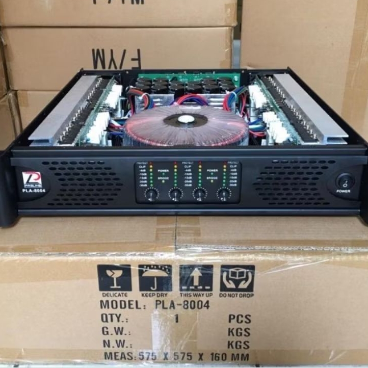 POWER PASLINE 4 CHANNEL PLA-8004 AMPLIFIER POWER PLA8004