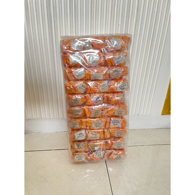 

Kerupuk Rindu pedas gurih Cap Lombok Ijo