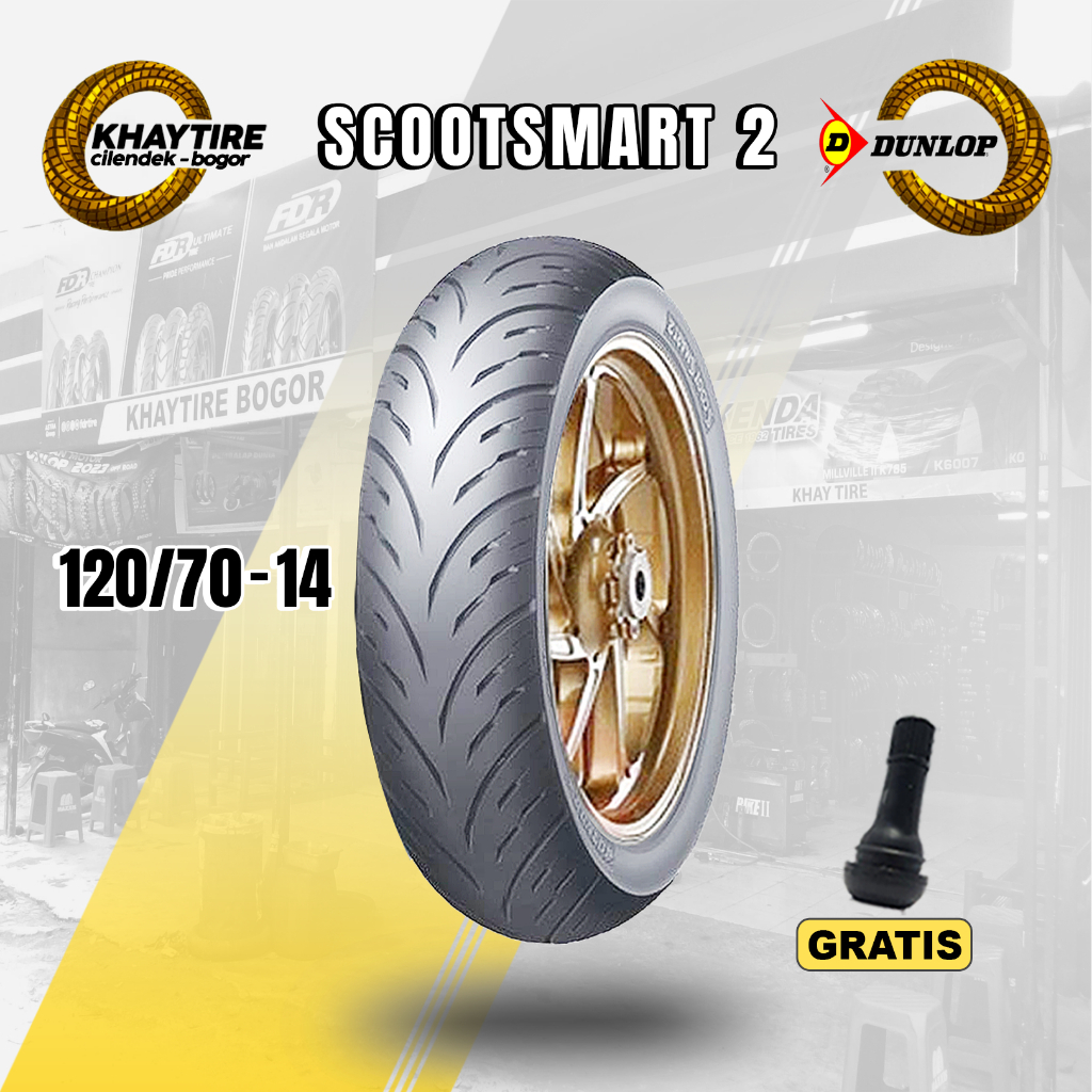 Ban Belakang Honda PCX Dunlop Scootsmart 2 120/70 Ring 14 Tubeless