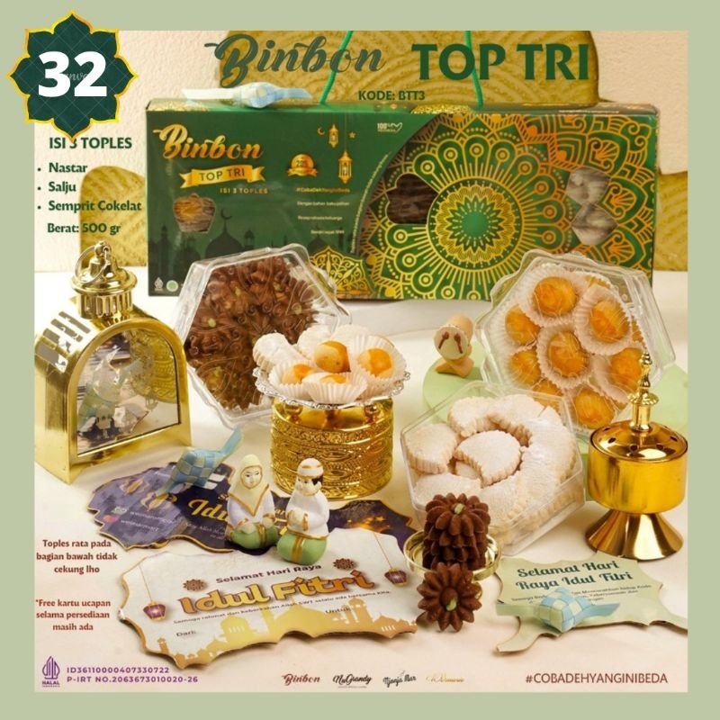 

BIN BON TOP TRI ISI 3 KUE