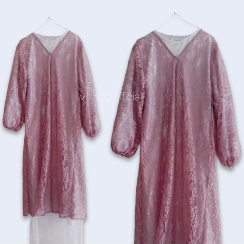 OUTER PANJANG BROKAT / LONG OUTER BROKAT / OUTER KONDANGAN / CARDIGAN / OUTER LEBARAN WANITA / PAKAI