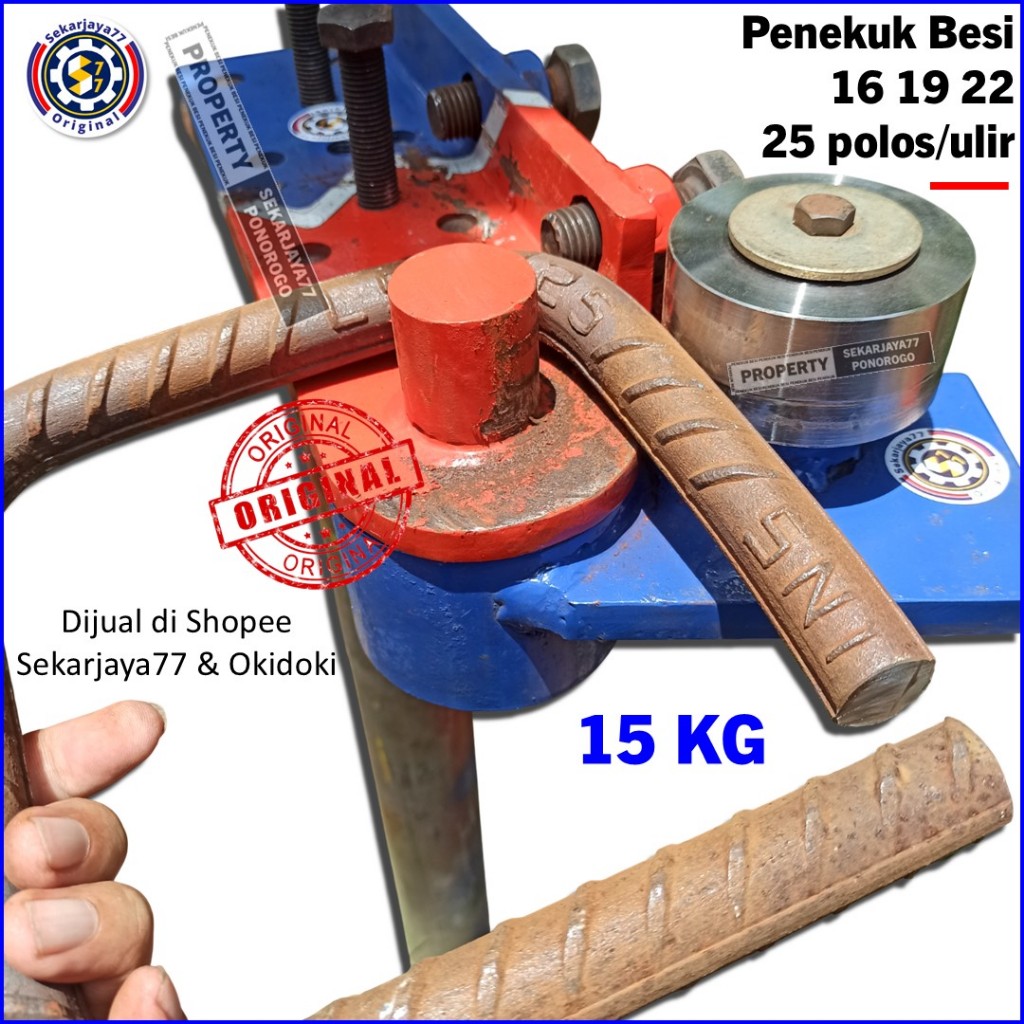 Alat tekuk besi Penekuk Besi Beton Bending Besi 16 19 22 25mm Sekarjay77 SJ2504
