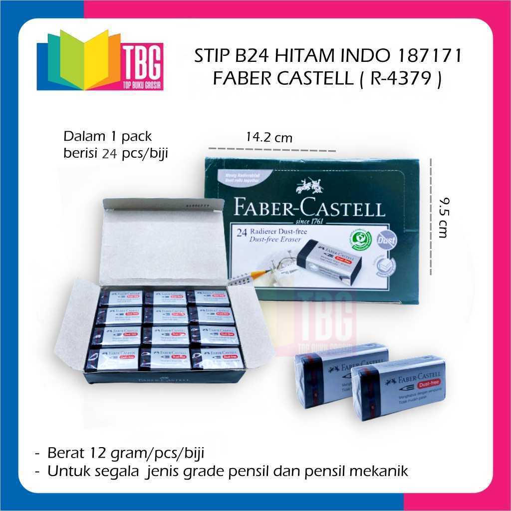 

1 PCS STIP B24 HITAM INDO 187171 FABER CASTELL / PENGHAPUS B24 HITAM / STIP PENSIL FABER CASTELL (R-4379)