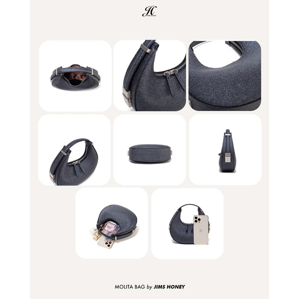 JIMS HONEY FOREVER Molita Bag Tas Selempang Wanita Kulit Elegan Terbaru Hobo 2025